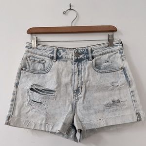 Pacsun distressed denim shorts